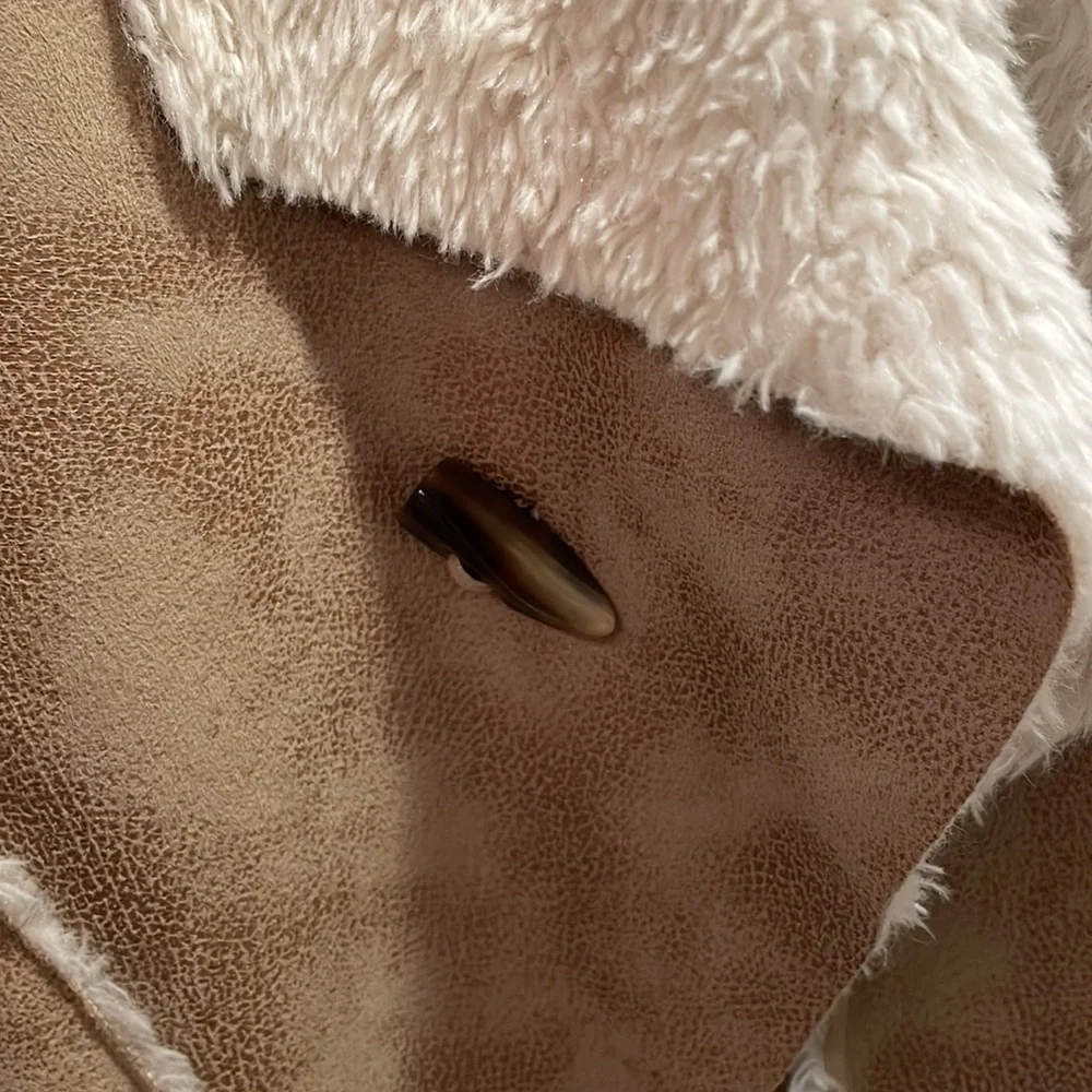 Fuzzy Suede Vest - Picture 2 of 5